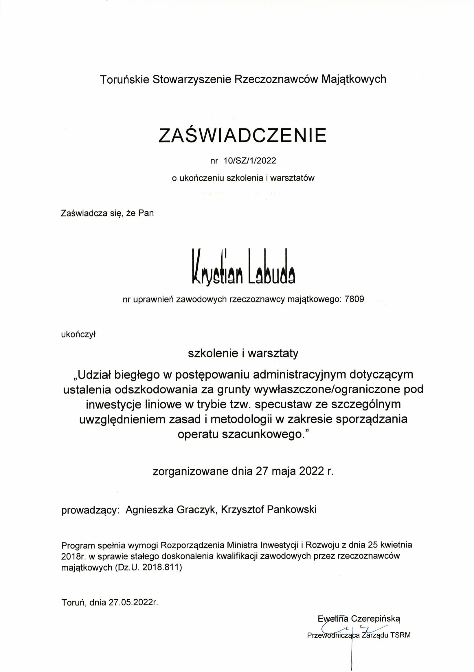 swiadectwo zdania egzaminu